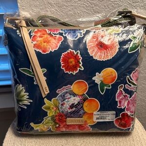 Consuela Multicolor Floral & Fruit (Cruise) Downtown Crossbody Bag